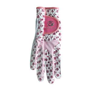 Sur Mesure De Qualité Supérieure imprimé Floral d'hiver cabretta cuir gant de golf - Product Image 5