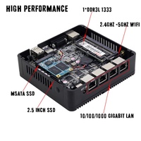 Xcy — Mini PC portable Celeron J1900, ordinateur pour pare-feu Pfsense, avec 2 go de RAM, 16 go de SSD, statue, processeur sans fil, Rohs 4 LAN, prise en charge AES, WIN