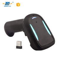 Escáner de Códigos de Barras Inalámbrico DY SCAN Negro de 2.4GHz para Códigos QR 2D, CMOS, Resolución 640x480, Velocidad de Escaneo de 65cm/s para Android