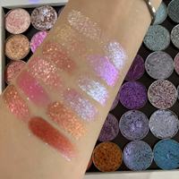 Fard à paupières duo-chrome haute qualité, effet scintillant unique, haute pigmentation, cosmétique végétalien, marque privée