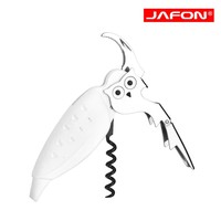 Tire-bouchon en forme de hibou en acier inoxydable, ouvre-bouteille à double charnière pour bar, restaurant, maison