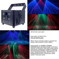 Cubo Laser RGB 5W per DJ e Discoteca, Controllabile tramite App, Ricaricabile, IP20, Luci da Palco per Matrimoni e Feste