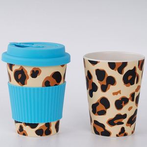 แก้วกาแฟแบบพกพาขนาด 12 ออนซ์ 350 มล. ทำจากใยไผ่ธรรมชาติ ใช้ซ้ำได้ เป็นมิตรต่อสิ่งแวดล้อม พร้อมฝาปิดซิลิโคนกันรั่ว - Product Image 5