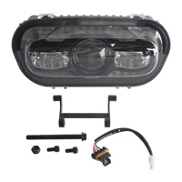 Phare de moto étanche IP 67 pour Harley Dyna Fat Bob FXDF modèles 2008-2017