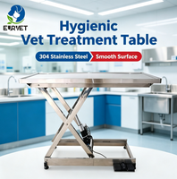 Table d'opération vétérinaire EUR VET, équipement vétérinaire, table chirurgicale en acier inoxydable 304, table d'opération électrique à levage pour hôpital vétérinaire