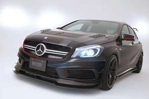 Kit Bodi Serat Karbon Kelas W176 A45 AMG, Kap Spoiler Rok Depan Difuser Belakang Serat Karbon Gaya VRS - Product Image 3