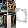 Plateau tournant rotatif carré de 15 cm, plateau tournant Lazy Susan, 360° °   Plateau tournant pivotant à roulement en métal robuste pour bureau