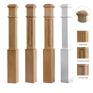 Nuevo Peldaño de Madera Maciza de Roble Rojo de 55'' con Tapas Planas Intercambiables Tipo Pirámide Incluidas, Estilo Liso, Madera Sólida para Uso Hospitalario, Marca EFS - Product Image 1