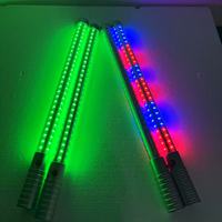 Bâton lumineux LED stroboscopique rechargeable à 10 couleurs RVB, pour bouteille, avec capuchon doré ou argenté, vente en gros directe usine