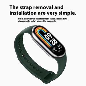 Nuevas Correas de Silicona TPU Coloridas para <span class=keywords><strong>Xiaomi</strong></span> <span class=keywords><strong>Mi</strong></span> <span class=keywords><strong>Band</strong></span> 8, Pulseras Deportivas Inteligentes - Product Image 6