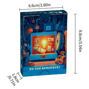 Lot de 50 cartes de questions de conversation étanches en carton épais pour jeu de table interactif entre amis - Product Image 3