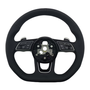 หนังแท้แบบเจาะรู รุ่นยอดนิยมสำหรับพวงมาลัยรถยนต์ออดี้ รุ่น A3 A4 A4L A5 A7L A8 Q5 Q7 B9 A6 R8 - Product Image 1