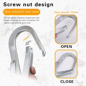 Lợi Thế Cạnh Tranh 25KN thép không gỉ <span class=keywords><strong>Snap</strong></span> <span class=keywords><strong>hook</strong></span> Clip an toàn nhôm <span class=keywords><strong>HK</strong></span> cho mùa thu bảo vệ trong ngành công nghiệp nặng - Product Image 4
