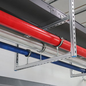 무거운 아연 도금 강관 클램프 탄소강 분할 링 파이프 행거 파이프 연결 용 인치 미터법 클립 라이저 클램프 - Product Image 5