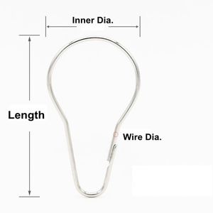 EWANG vente directe en forme de pied tringle à rideau accessoires de quincaillerie crochets anneaux de rideau de douche - Product Image 2