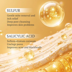 Savon au soufre KORMESIC pour l'élimination des acariens, marque privée OEM, 100g, savon de bain naturel, barre de savon à mousse riche, nettoyage doux, blanchissant, éclaircissant - Product Image 3