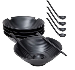 Ramen Bộ Bát, Bộ Bát Ăn Mì Kiểu Nhật Bản Lớn Bằng Melamine 37 Oz Với Thìa Và Đũa Để Làm Ramen, Phở, Mì - Product Image 1