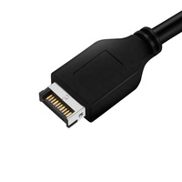 Venta de Fábrica: Cable Adaptador de Extensión USB3.1 Tipo-E Macho a USB3.0 IDC de 20 Pines Macho para Placa Base de Computadora, 30cm