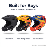 Casque VTT intégral pour enfants avec mentonnière amovible, certifié CPSC CE, casque de vélo de montagne pour jeunes, usine OEM ODM