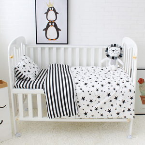 crèche garçon fille sommeil couverture de <span class=keywords><strong>drap</strong></span> de lit 3 pièces ensemble coton tissu avec fermeture à glissière pour literie bébé - Product Image 2