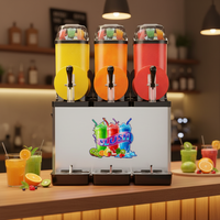 Nouvelle machine à slush électrique automatique de grande capacité, commerciale, écologique, multifonctionnelle, pour boissons glacées, en acier inoxydable 304