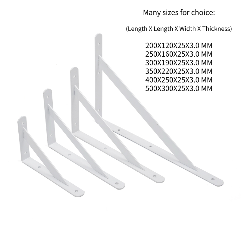 Soporte triangular para estante de madera, suministros de Hardware de Metal Q195