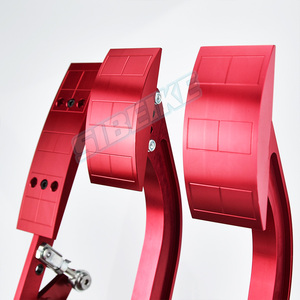 Ensemble de pédales de course universelles, ensemble de pédale de frein, boîte de pédales de voiture rouge - Product Image 4
