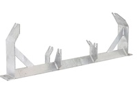 Support de rouleau de convoyeur JUXIN avec garantie de 1,5 an, longue durée de vie, pour système de convoyage de matériaux en vrac dans le secteur de l'énergie et des mines