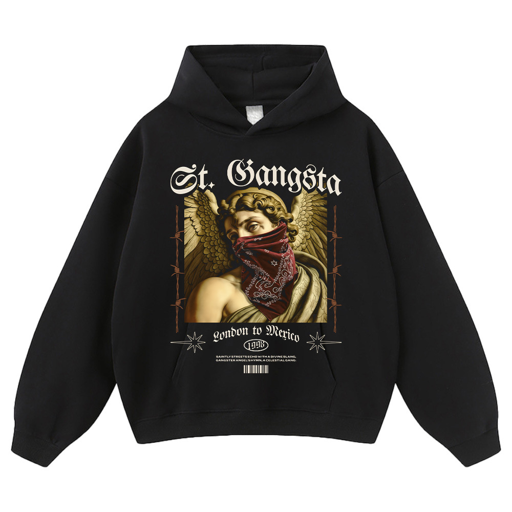Black hooded