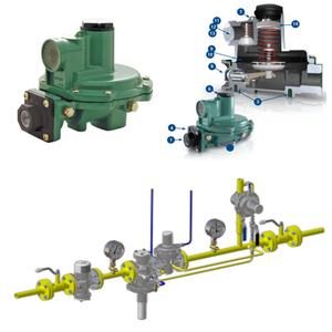 วาล์วแก๊สธรรมชาติ Emerson Fisher รุ่น R622 R642 R652 ชุดควบคุมแรงดันขั้นที่สอง - Product Image 3