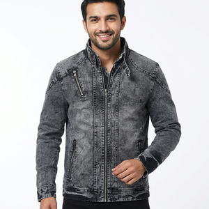 Custom made <b>Men</b> <b>Denim</b> <b>Jacket</b> outdoor wear anti wrinkle light weight hot selling <b>denim</b> <b>jacket</b> for <b>men</b> with durable material - Product Image 1