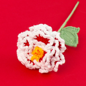 Ramoscelli di fiori di peonia di cambiamento graduale in lana stile cinese-Chic rifiniti gli arredi della camera da letto di casa inviano agli anziani di famiglia Bouquet - Product Image 6