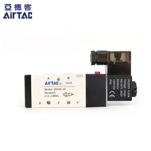AIRTAC气动4V310-10 AC110V 5路2位置PT3/8 ”空气控制电磁阀