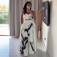 Ensemble robe de soirée élégante sans bretelles, nouvelle collection Printemps 2026, style transfrontalier Europe-Amérique, mode africaine