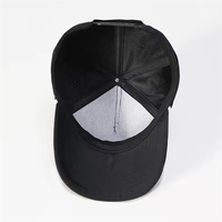 Casquette de baseball 5 panneaux en satin à séchage rapide avec broderie 3D, patch latéral, design sportif, visière plate, ajustée, style snapback, casquette trucker tendance