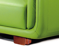 Nordisches Modernes Villa-Apartment-Möbel Polar 2-Sitzer Lounge-Sofa Lederpolsterung Wohnzimmer Modulares Sofa-Set Hohe Qualität