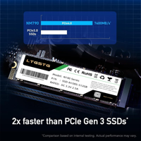 LTGSTG Advanced N100 M.2 NVMe PCIe 3.0 X4 Internal SSD 128GB hingga 2TB Teknologi HMB Paket Desktop Baru Termasuk