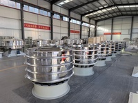Zhongren Industrielle Edelstahl 304 Vibrationssiebmaschine Lebensmittelpulver-Klassifizierung Automatisches Vibrationssieb