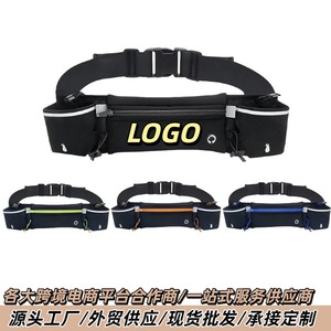 กระเป๋าคาดเอวฟิตเนส กระเป๋าใส่ขวดน้ำอเนกประสงค์ สายปรับได้ กีฬากลางแจ้ง วิ่ง ทุกเพศ สีดำ สีส้ม สีฟ้า สีเขียว - Product Image 3