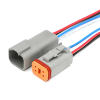 Connecteur adaptateur mâle 4 broches LIZONE Automotive DT04-4P-L012, faisceau de câblage, câble 18AWG, longueur 20 cm, personnalisable, ISO9001