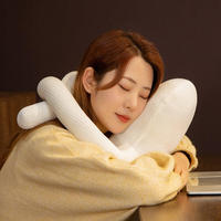 Coussin en peluche en velours côtelé mignon, coussin de soutien émotionnel en forme de poupée, jouet doux humanoïde Kawaii, vente en gros personnalisée