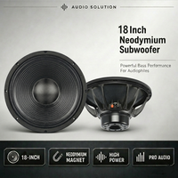 Subwoofer professionnel double de 18 pouces à haute sensibilité 33Hz-300Hz 1200W RMS, enceinte en MDF, système de sonorisation pour DJ et scène