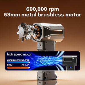 High Speed Brushless Portable Super Power Turbo Fan Handheld Air <b>Duster</b> Small Blower Jet Fan Air Blower Cleaner for <b>Cleaning</b> - Product Image 5