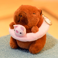 Sac à dos en forme de hamburger personnalisé en usine porte-clés ours en peluche animal porte-clés en peluche mignon personnalisé