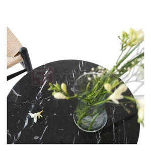 Newstar đá đen Carrara đá cẩm thạch vòng sang trọng hiện đại phòng khách đồ nội thất bảng Tulip bên bảng - Product Image 5