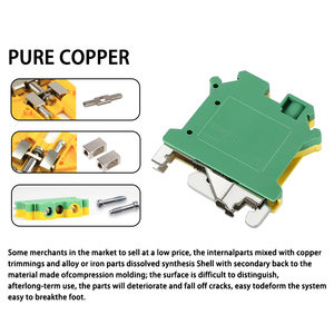 Cntd CUK-6PE cao mặt đất Trái Đất PE khối thiết bị đầ<span class=keywords><strong>u</strong></span> cuối vít loại dây kết nối điện cho công nghiệp điề<span class=keywords><strong>u</strong></span> khiển tự động hóa - Product Image 2