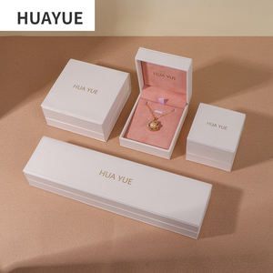 Упаковка для ювелирных изделий Huayue: коробка из кожи и пластика класса люкс для колец, браслетов, ожерелий и серег - Product Image 6