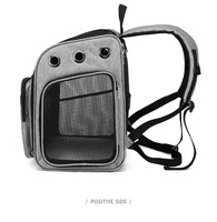Bolsa de viaje para mascotas, mochila de cartón expandible de lino catiónico para gatos, para senderismo y viajes al aire libre, venta directa de fábrica