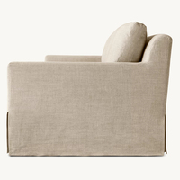 Canapé sectionnel en tissu de meubles sur mesure de haute qualité pour la maison canapé long canapé deux places ensemble avec accoudoirs d'oreiller