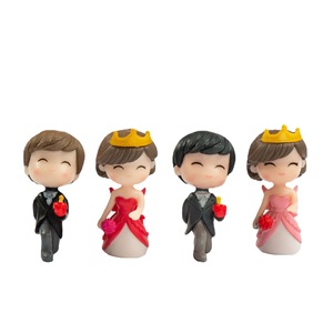 Figura de pareja de dibujos animados en miniatura Dp para decoración del hogar, coche, regalo, decoración - Product Image 2